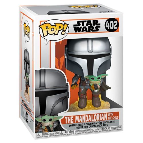 Figurine Funko Pop Star Wars The Mandalorian flying with Jet Pack