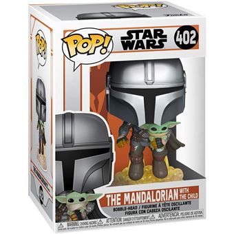 Figurine Funko Pop Star Wars The Mandalorian flying with Jet Pack