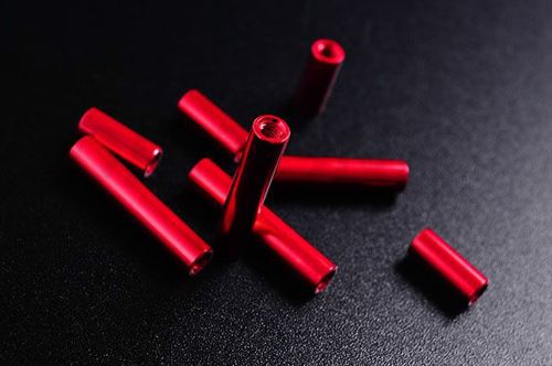 Tubes Aluminium Rouge 10mm