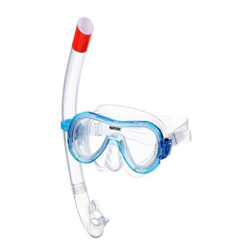 SEAC Masque et Tuba de plongée Panarea Silter - Médium - Bleu