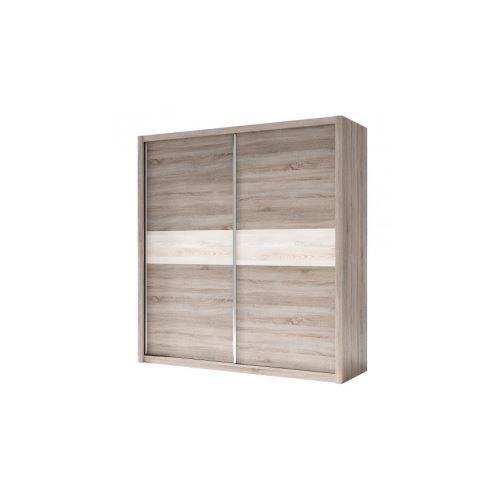 Armoire NADIA 200 x 212 x 60 cm - Couleur: Chêne blanc