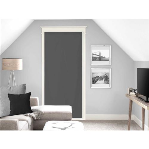 Voile pour porte fenêtre 90x200 cm DOLLY anthracite