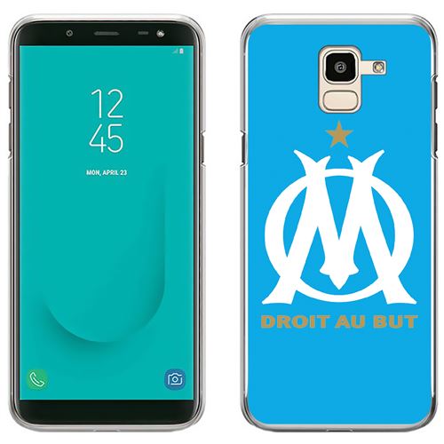 Coque pour Samsung Galaxy J6 -  Logo Om Marseille Bleu