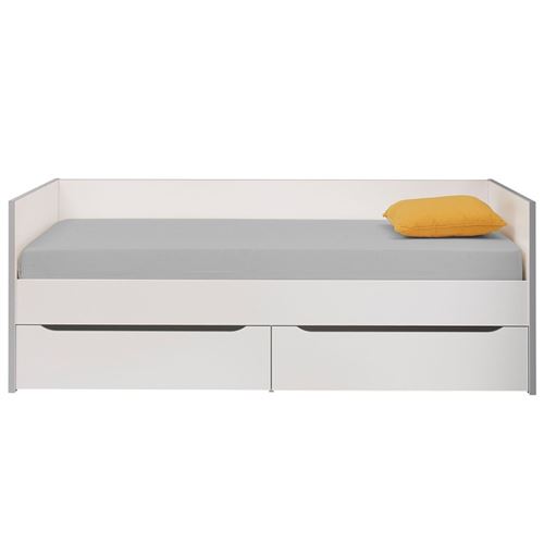 Lit banquette 2 tiroirs 90*200 cm - JEWEL
