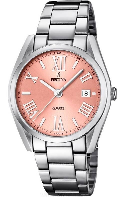 FESTINA Montre Femme  Elegance F16790/2 Cadran ros&eacute; 