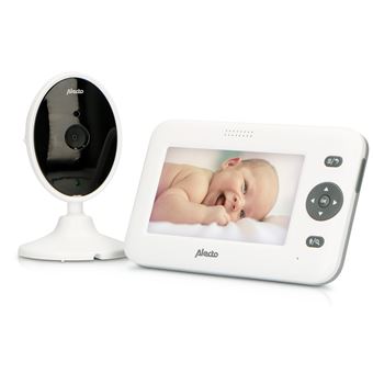 Babyphone avec caméra et écran couleur 4.3 Alecto DVM-140 Blanc