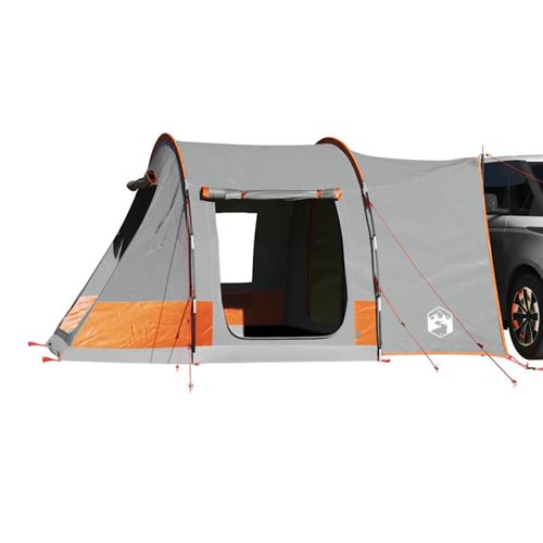 Non Communiqué Noir Tente De Voiture 2 Personnes Gris Et Orange Imperméable