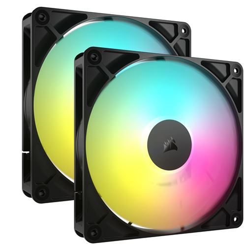 Corsair - RS140 ARGB - Ventilateur PC - 140 mm - Noir - Pack de 2 - Image 5