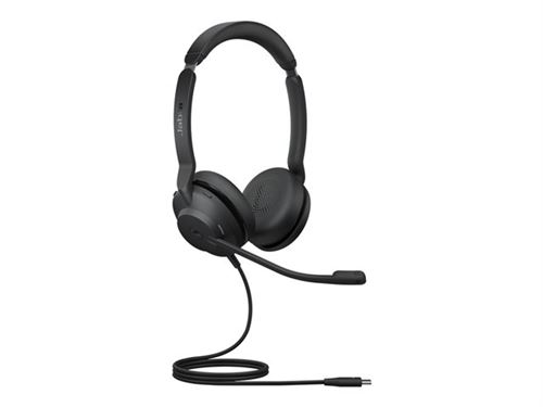 Jabra Evolve2 30 SE MS Stereo - Micro-casque - sur-oreille - filaire - USB-C, USB-A - isolation acoustique - Certifié pour Microsoft Teams