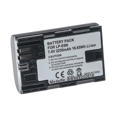 vhbw Batterie compatible avec Blackmagic Micro Studio Camera 4K, Micro Cinema Camera 4K, Pocket Cinema 4K appareil photo (2250mAh, 7,4V, Li-ion), puc