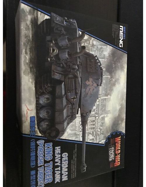 German Heavy Tank King Tiger (porsche Turret)(cartoon Model)- Meng-model