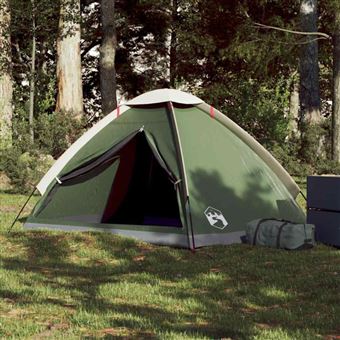 Tente de camping à dôme 2 personne vert imperméable - 1