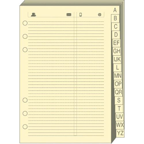 Repertoire Tel T21 Ivoire Recharge - 15X21 Cm - Lignées