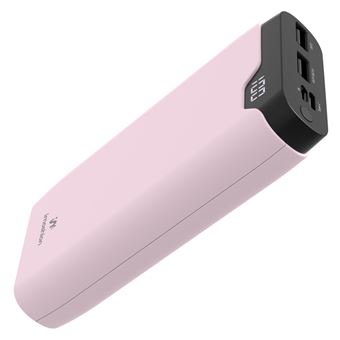 imoshion Batterie externe - 20.000 mAh - Quick Charge et Power Delivery - Rose - 1