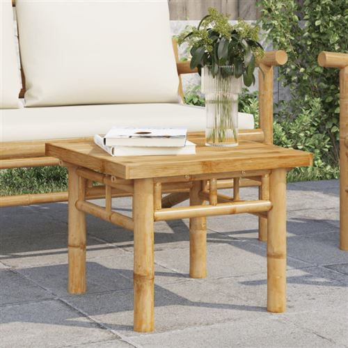 vidaXL - Table basse - Bambou - 45x45x35 cm - Image 2