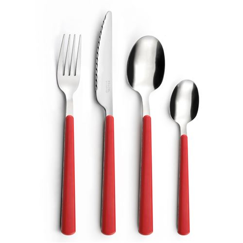 Pradel - Coffret de Couverts - 24 Pièces - Rouge - Image 3