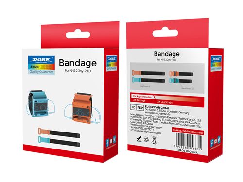 Compatible avec DOBE1 Bandes Main & Jambe Jeux Sport Orange Bleu