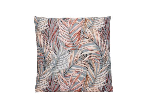 Coussin extérieur motif feuilles tropicales - 45 x 45 cm - Jardideco