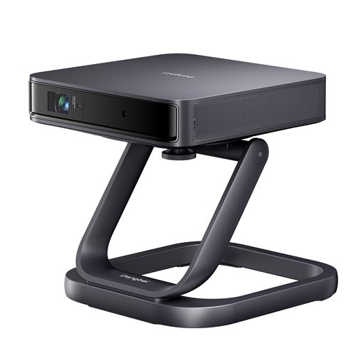 DANGBEI Atom Mini projecteur laser avec support de table, projecteur ALPD 1200 ISO Lumens, commande vocale Google Assistant, 1080p, HDR10, HLG, Dolby Audio, seulement 1,28 kg, mise au point automatique, correction trapézoïdale