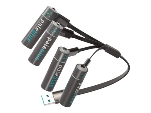 Pale Blue Smart - Batterie 4 x type AA - Li - 1560 mAh - 2.25 Wh - sur le câble : Micro-USB
