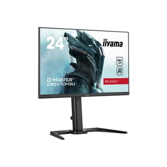 iiyama G-MASTER Red Eagle GB2470HSU-B5 - Écran LED - 24" - 1920 x 1080 Full HD (1080p) @ 165 Hz - Fast IPS - 250 cd/m² - 1100:1 - 0.8 ms - HDMI, DisplayPort - haut-parleurs - noir mat