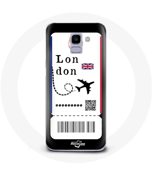Coque pour Samsung Galaxy A6 2018 Billet d'avion London Maniacase