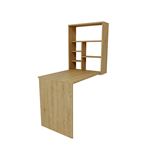 Table de maquillage en bois "Sedir" - 90 x 59 x 74 cm - Beige