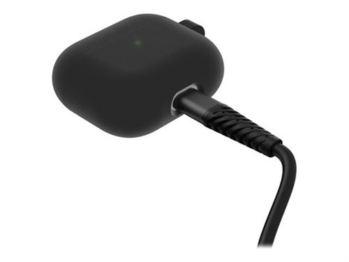 OtterBox - Étui pour écouteurs sans fil - toucher doux - polycarbonate, caoutchouc synthétique - Taffy noir - pour Apple AirPods (3ème génération)