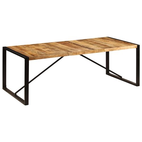 vidaXL Table de salle à manger 220x100x75 cm Bois de manguier solide