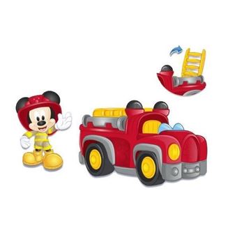 Figurine articulée Mickey et Minnie Mickey Vehicule Pompier 7,5 cm