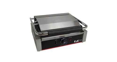 Presse à Panini Professionnelle Grill Électrique - 1 Plaque Inox Rainurée 2200W - Image 3