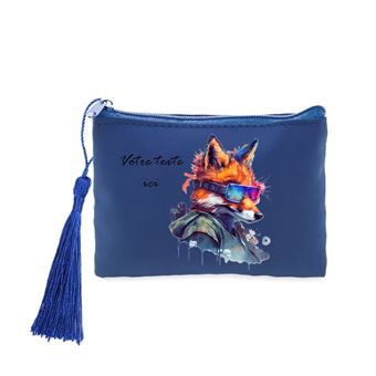 Porte-monnaie Et Clés Vert Renard - Personnalisable Avec Pompon - Fabriqué En France - Dimensions 10.5x7cm