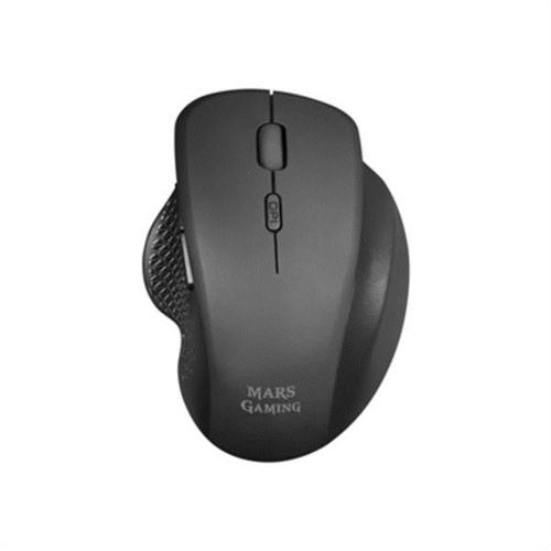 Mars Gaming MMWERGO, Ratón Inalámbrico Ergonómico, Compatibilidad PS4/PS5/XBOX/PC/Mac, Ratón PC Negro o Blanco