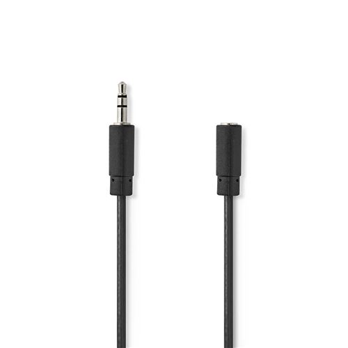 Non Communiqué Noir Câble Audio Stéréo 3,5 Mm Mâle - 3,5 Mm Femelle 3,0 M