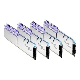 G.Skill Trident Z Royal Series - DDR4 - kit - 64 Go: 4 x 16 Go - DIMM 288 broches - 3600 MHz / PC4-28800 - CL16 - 1.35 V - mémoire sans tampon - non ECC - argent - 1