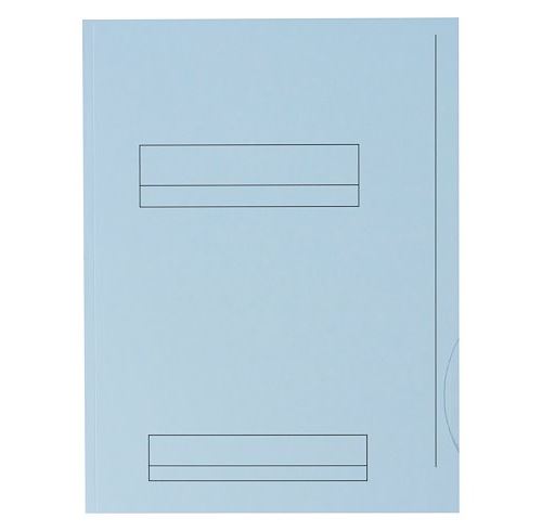 Chemises Dossier 2 Rabats Fast 24 X 32 Cm Bleu Pastel - Paquet De 50 - Oxford