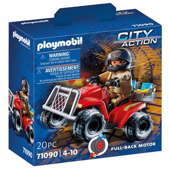 Playmobil City Action 71090 Pompier et quad