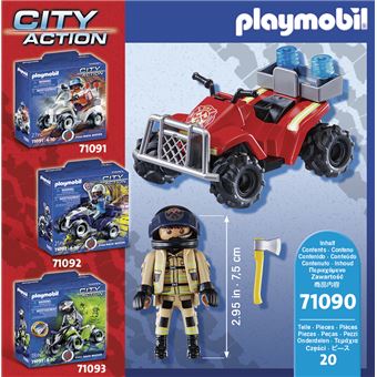 Playmobil City Action 71090 Pompier et quad