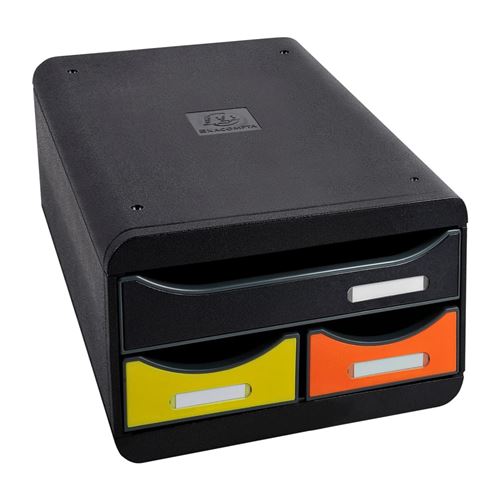 Exacompta Set de tiroirs de bureau Small-Box Harlequin avec 3 tiroirs
