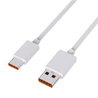 Câble de charge USB-C - 1M - Charge rapide 2A - Blanc