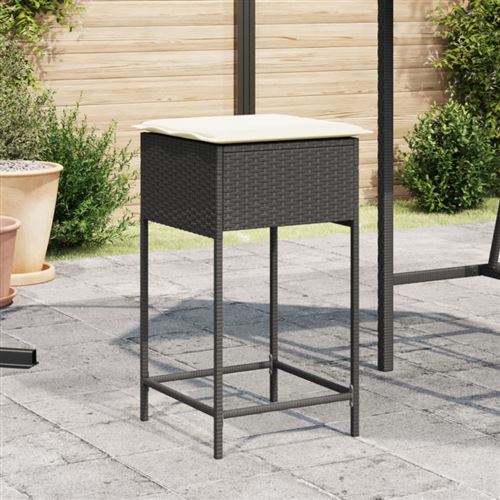 Vidaxl Noir Tabourets Jardin - Image 3