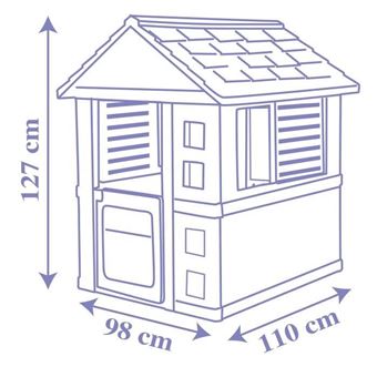 Frozen maison pour enfant - La Reine des neiges - 98 x 110 x 127cm