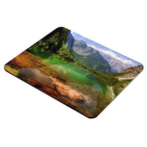 Fabulous Tapis de souris Simili Cuir Lac de Montagne Eaux Limpides Vert (22  x 18 cm) - Tapis de souris - Achat & prix