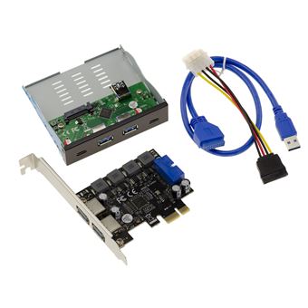 KALEA-INFORMATIQUE Multiprise Type HUB USB 3.0 Auto alimentée. Boitier Transparent, USB3 Superspeed 5G