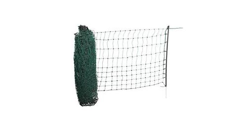 Corral filet anti-chat 25m, 9 piquets simple pointe