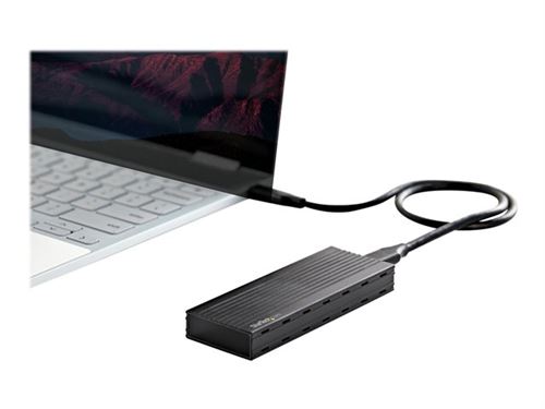 StarTech.com USB-C (10Gbps) to M.2 NVMe SSD Enclosure - Portable M.2 PCIe Aluminum Case - 1GB/s Read & Write - Mac & PC - Storage enclosure - M.2 - M.2 Card - USB 3.1 (Gen 2) - zwart
