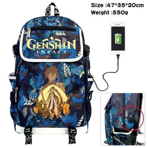 Sac à Dos Genshin Impact pour Garçon et Filles (SD1395) 35*20*47 cm Multicolore