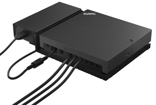 Lenovo ThinkSmart SmartDock Avec fil USB 3.2 Gen 2 (3.1 Gen 2) Type-C Noir