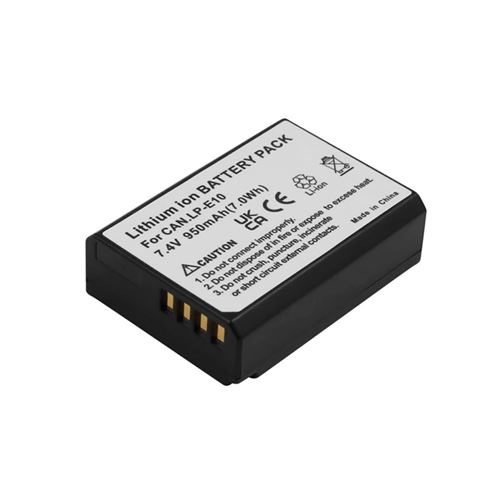 Batterie Li-ion 7.4V pour Appareil Photo Compatible Canon EOS 1100D 950mAh