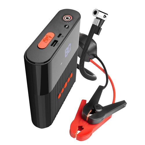 4Smarts - Jump Starter Power Bank PitStop 8800mAh avec compresseur et torche noir